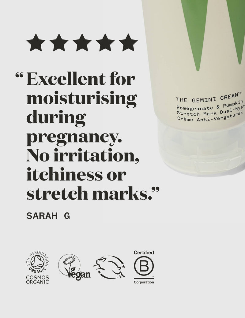 Gemini Stretch Mark Dual-System maternity skincare set, UK version