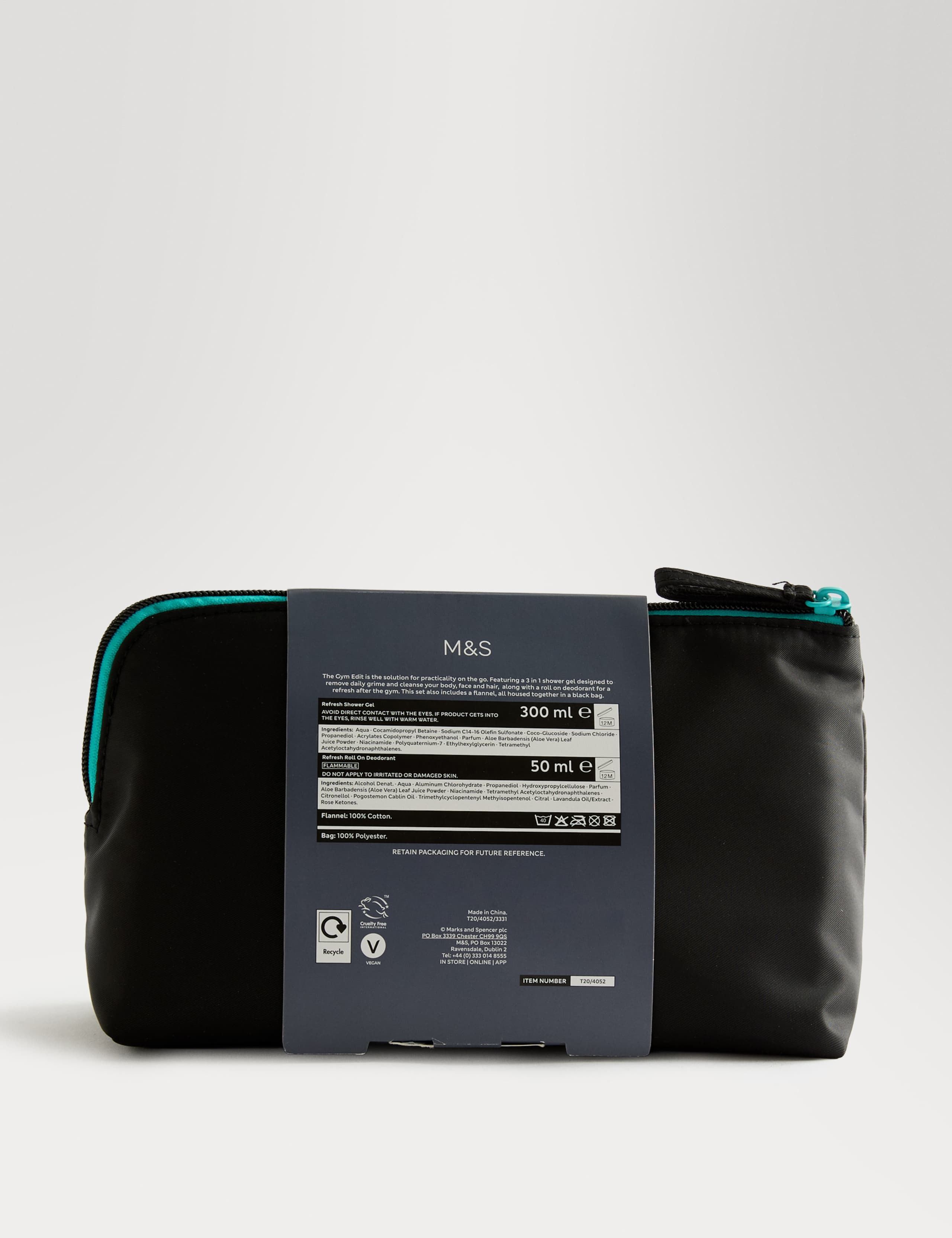 The Gym Edit men's gym gift set with shower gel and deodorant - British product