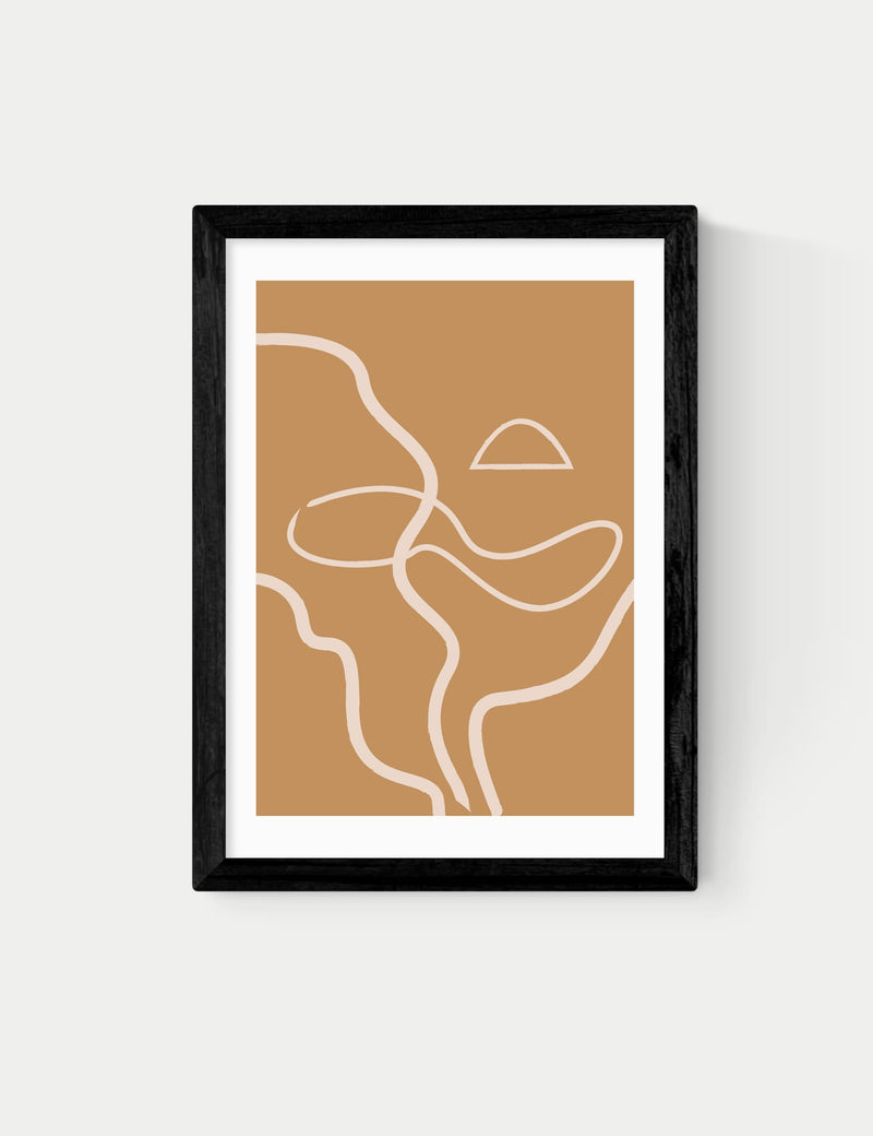 East End Prints The Line framed art (British brand)