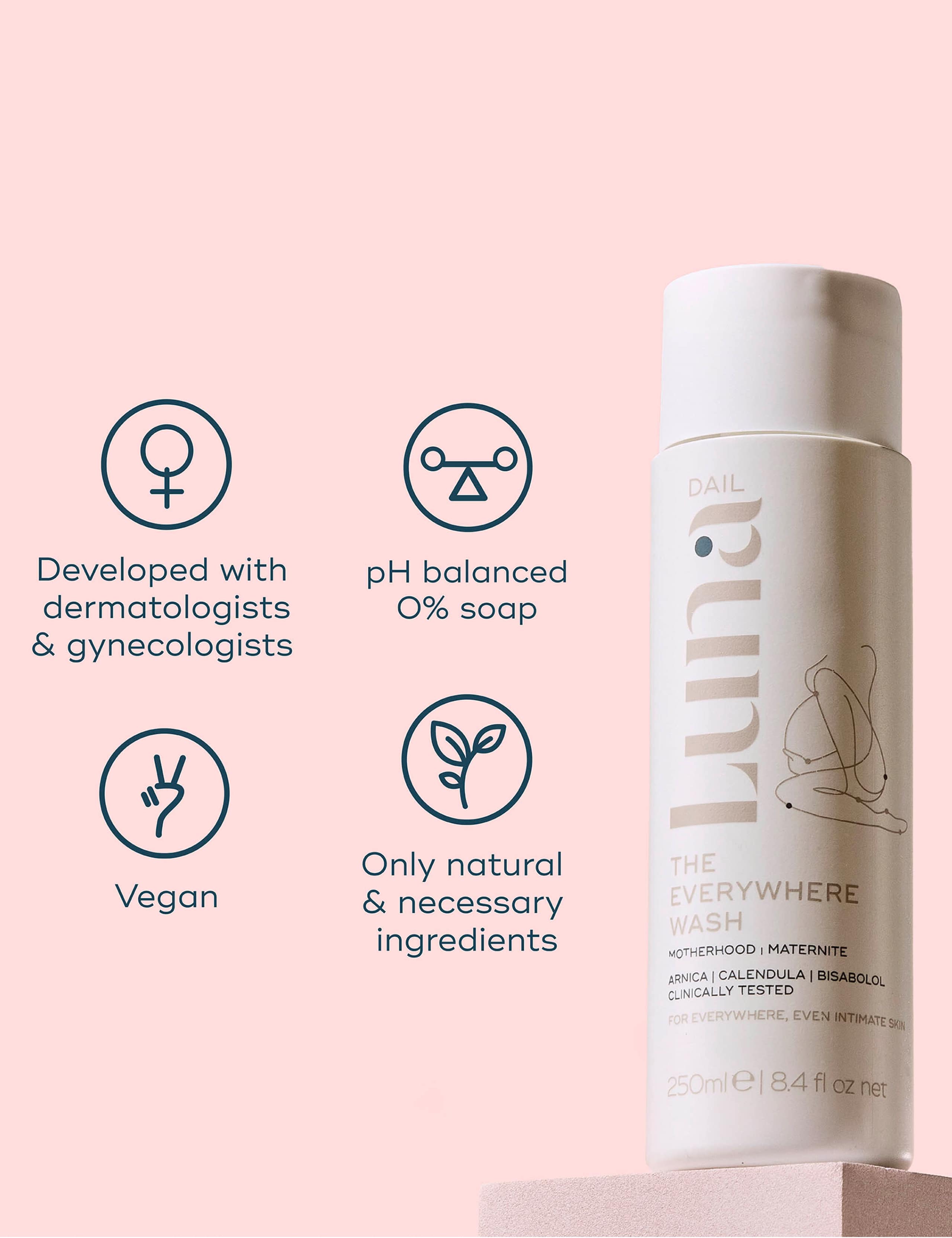 Motherhood wash with arnica 250ml body wash (British brand)