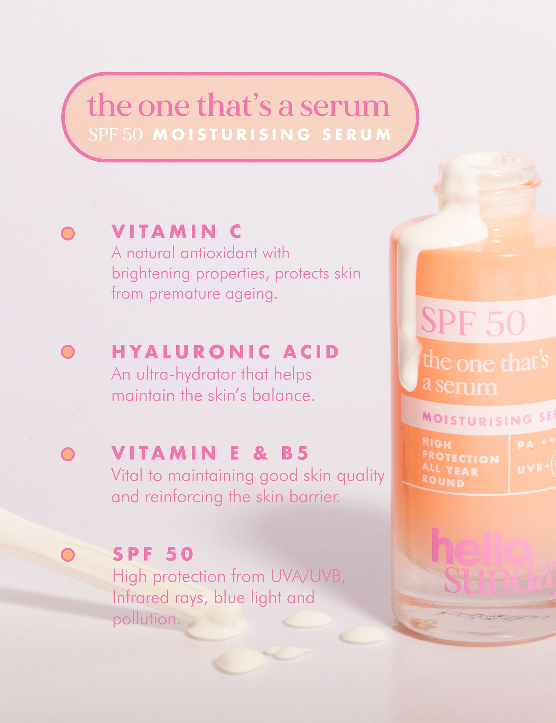 The One That´s A Serum - Moisturising Serum SPF 50 50ml