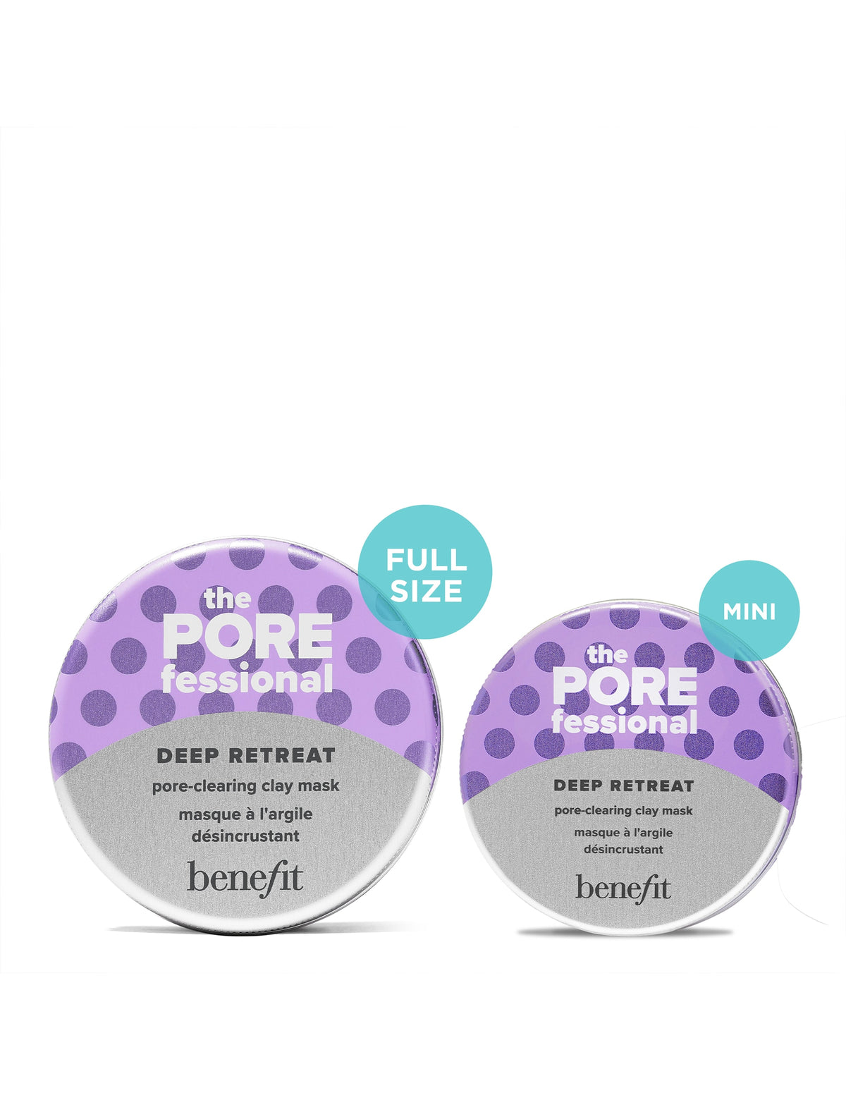 Clay mask for pore cleansing and oil control, 30ml (British brand)
