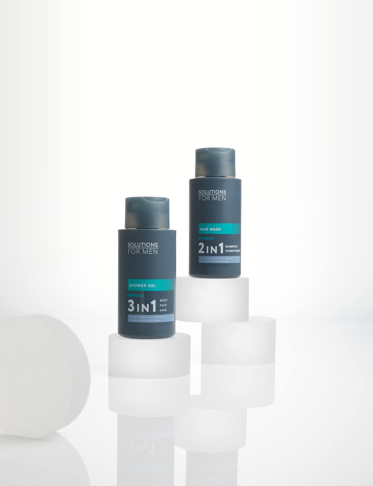 Solutions for Men REFRESH Edit grooming set 300ml each, imported from the UK