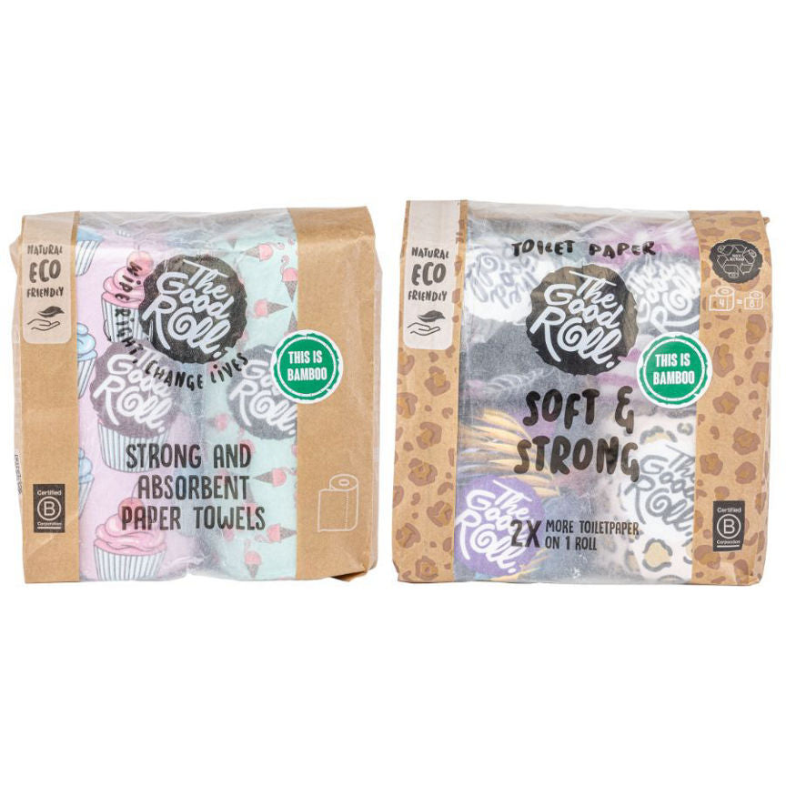 The Good Roll Wrapped Toilet Roll & Kitchen Roll Bundle GOODS ASDA   
