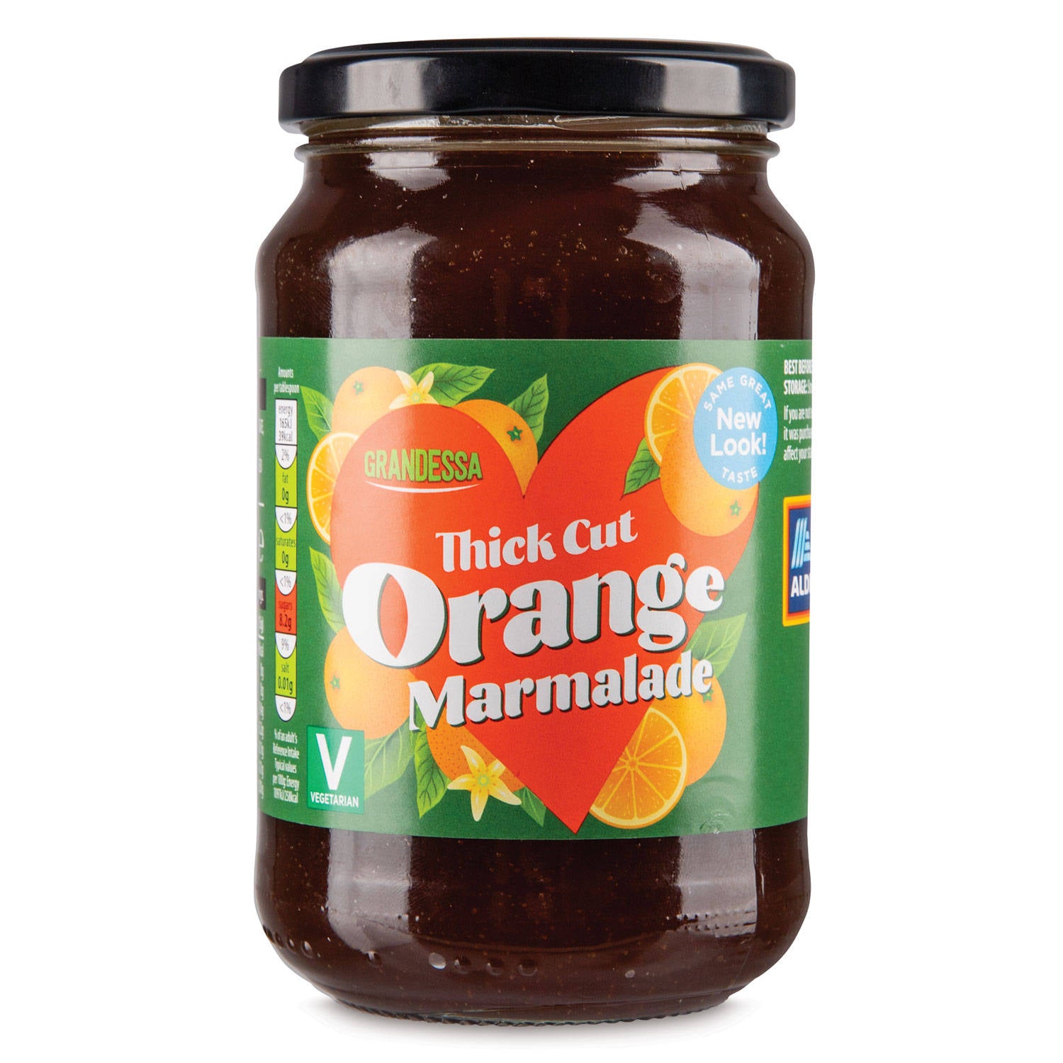 Thick cut orange marmalade with chunky peel, UK version