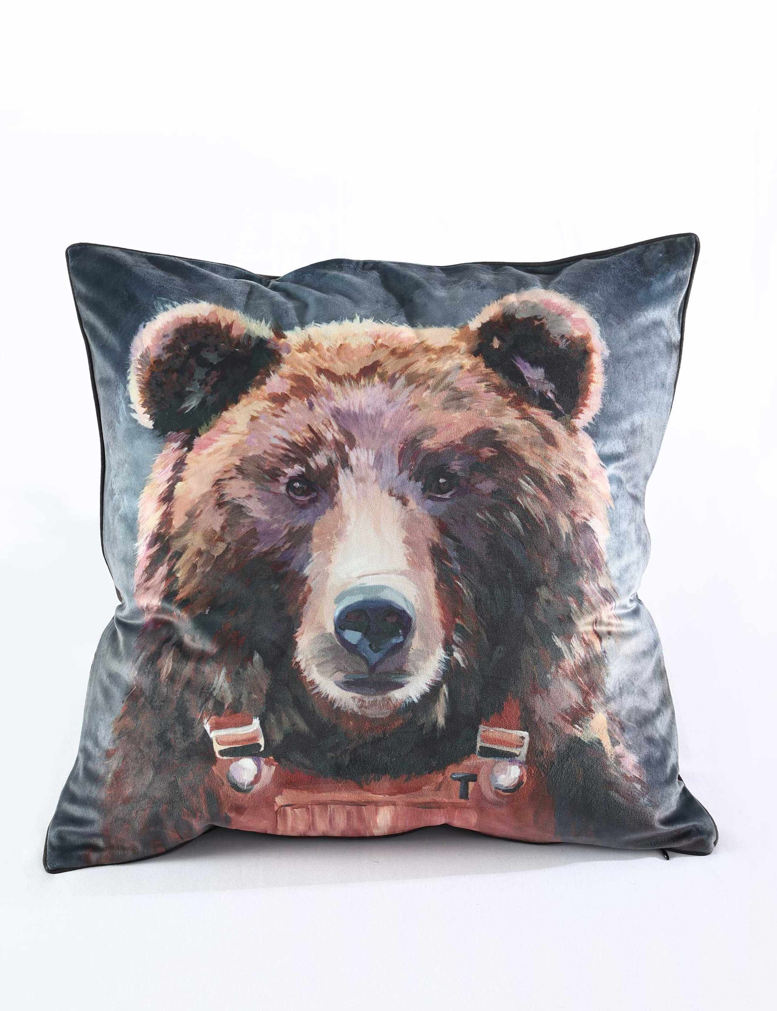 MM Linen Thread Bear cushion 50x50 cm, UK version
