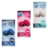 Toilet blocks anti-limescale pack of 2, UK version