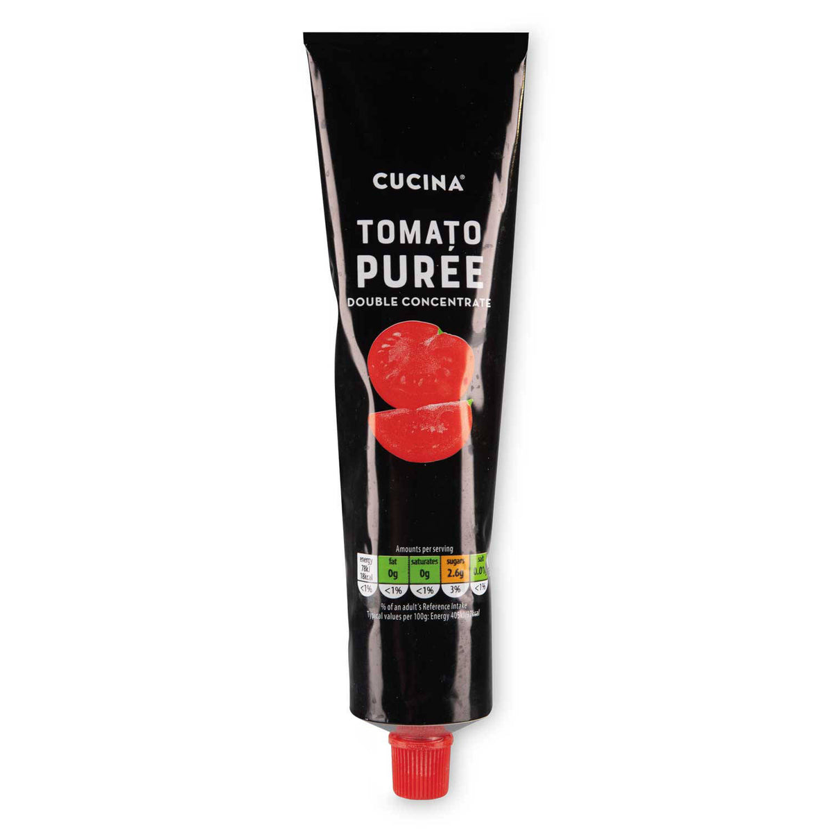 Thick tomato puree double concentrate for rich sauces, UK version