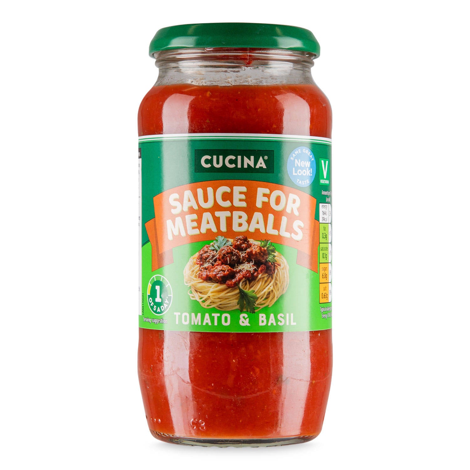 Tomato & Basil Sauce for Meatballs (British brand)