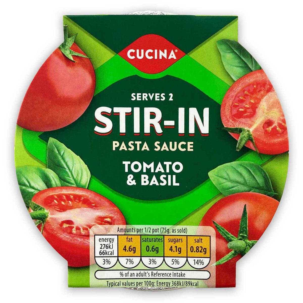 Tomato and basil stir-in pasta sauce, UK version