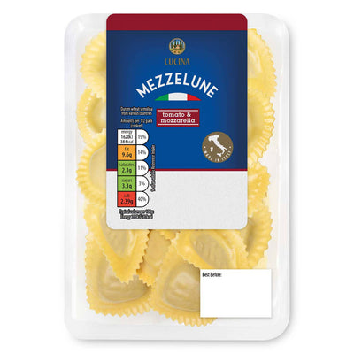 aldi Cucina Tomato & Mozzarella Mezzelune- Buy online at McGrocer