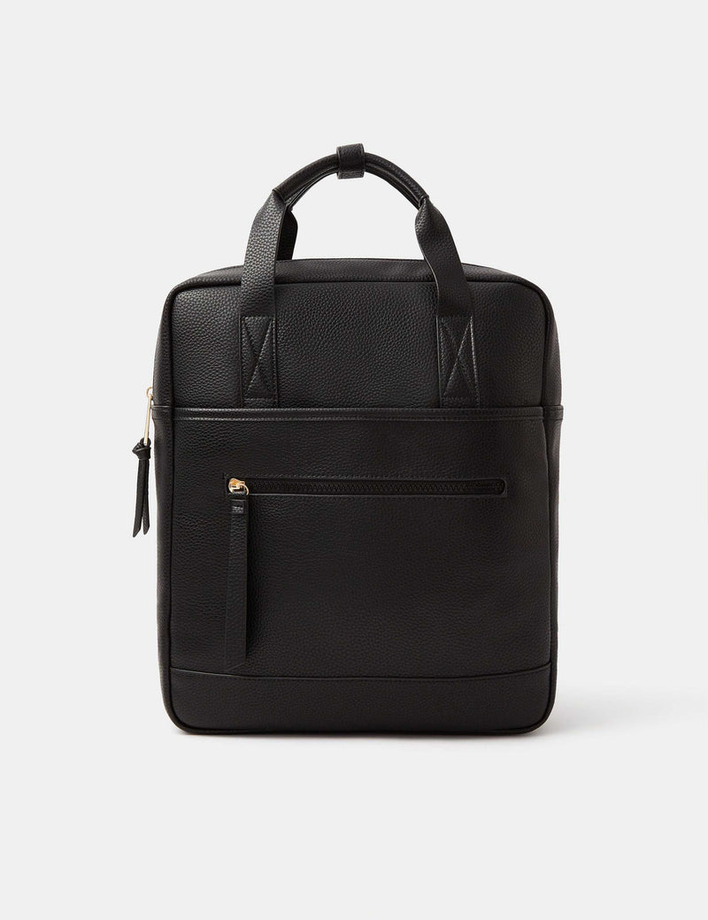 Accessorize top handle backpack faux leather, British brand