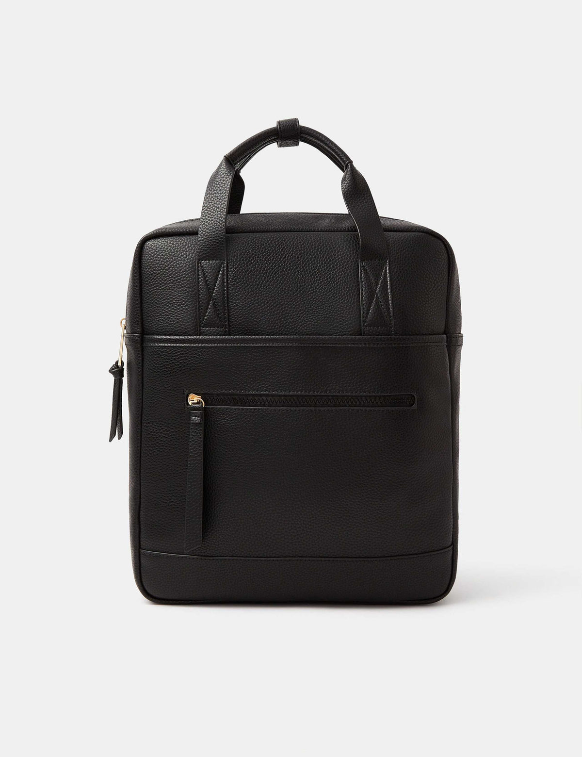 Accessorize top handle backpack faux leather, British brand