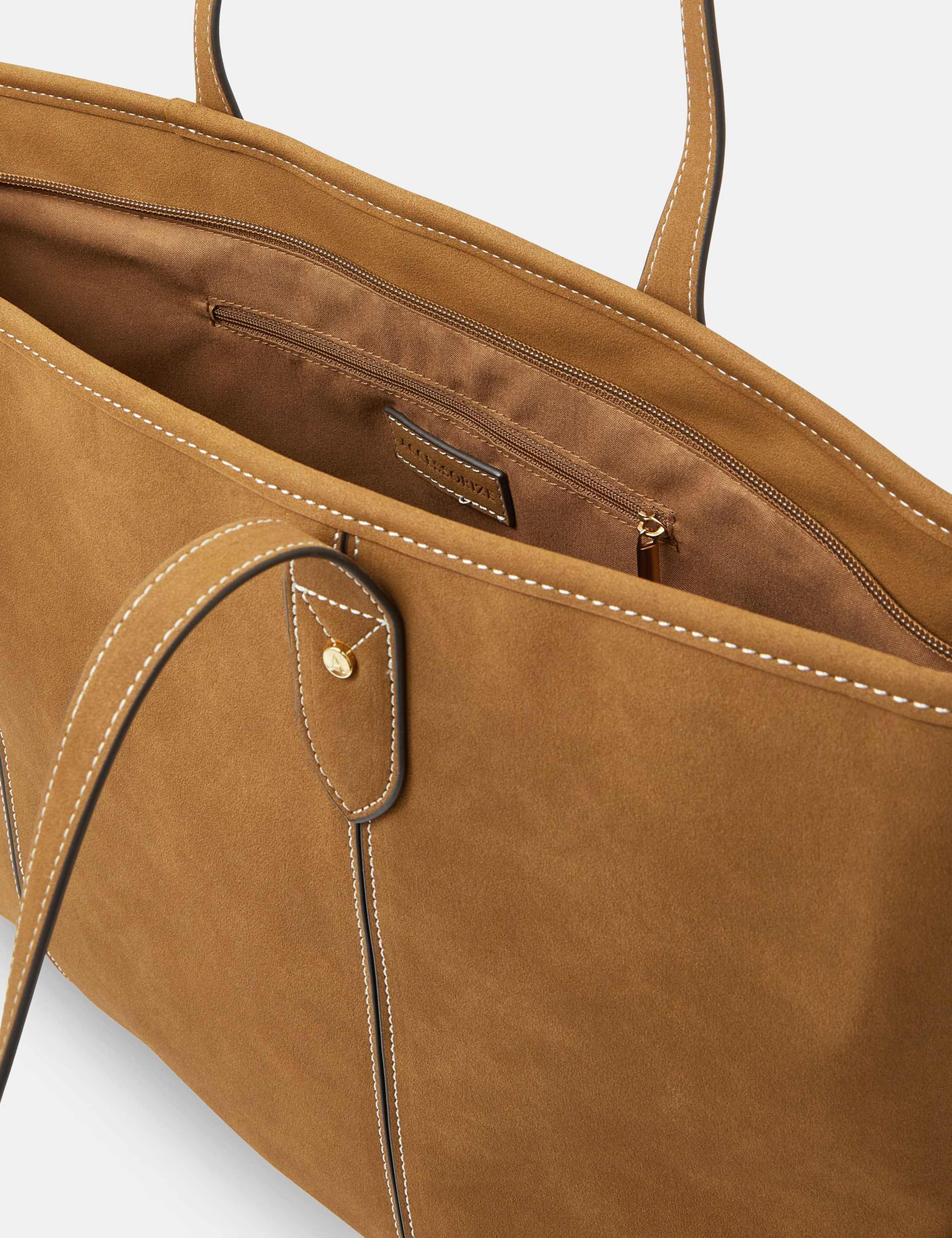 Accessorize tote bag soft suedette, imported from the UK