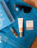 The Organic Pharmacy travel skincare kit set 73ml, imported from the UK