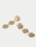 Triple Sun Drop Earrings 100% zinc alloy drop design - British product
