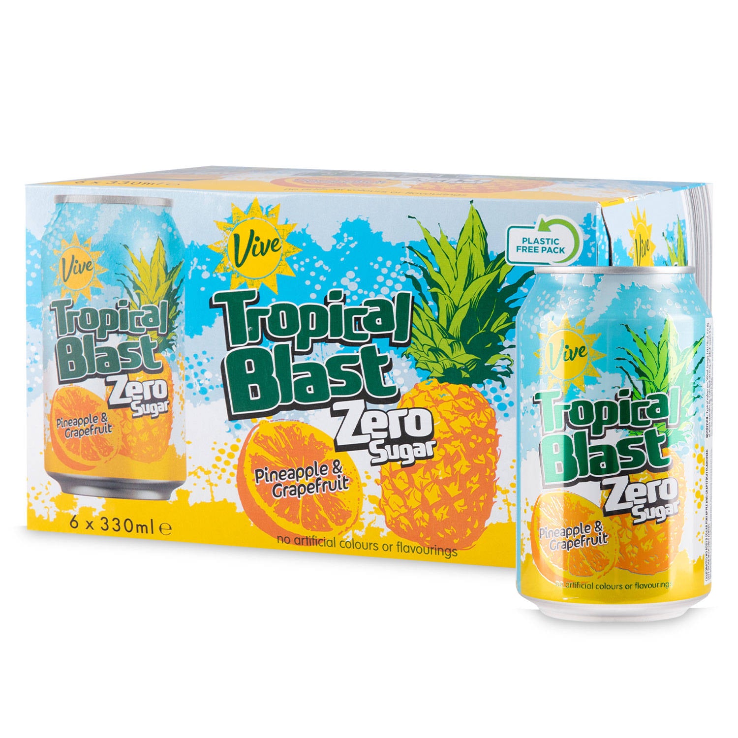 Tropical Blast 6 Pack drink multipack, imported from the UK