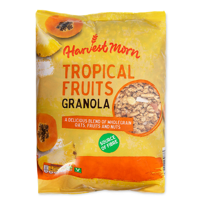 Tropical Fruits Granola with wholegrain oats and nuts, UK version