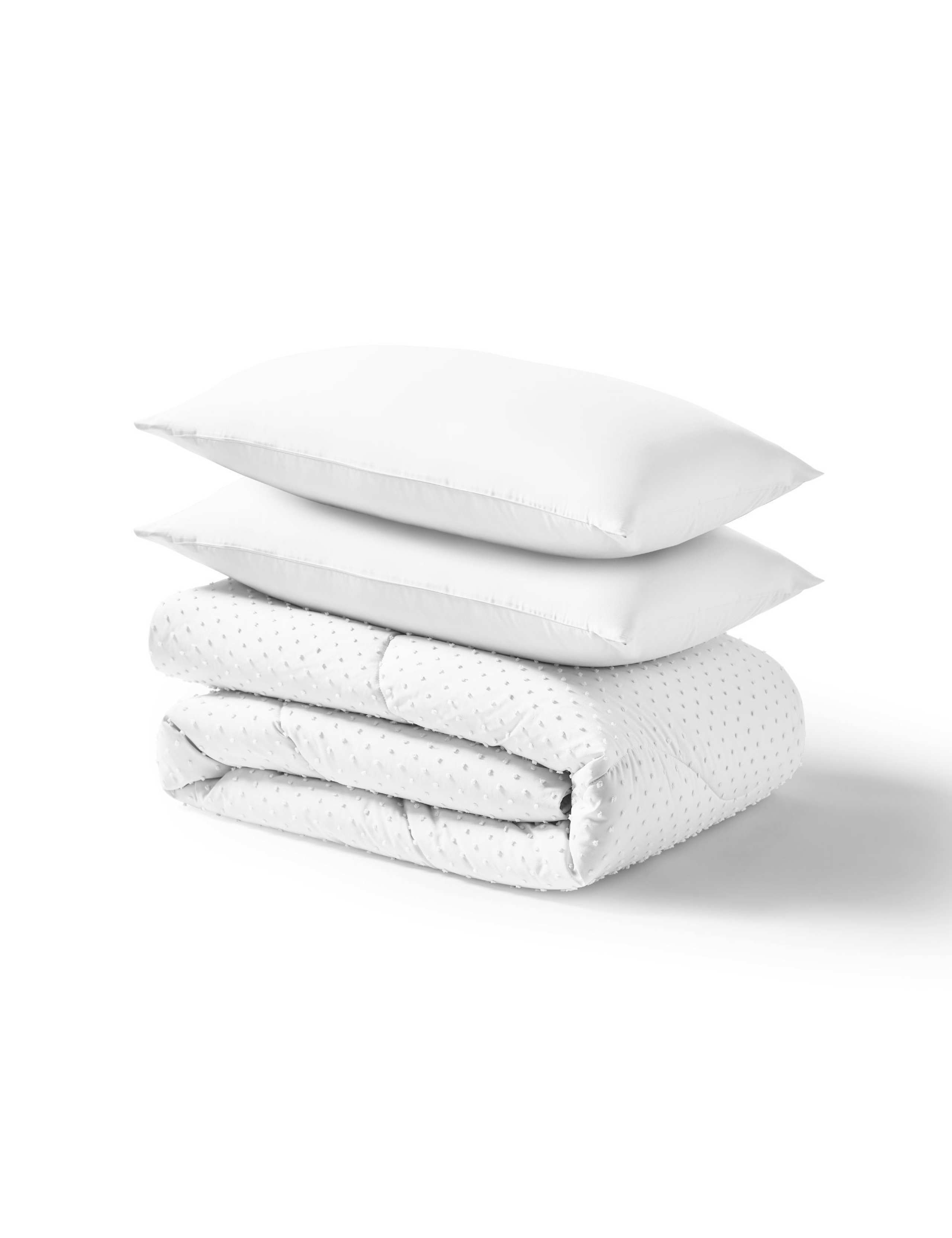 Night Lark Tufted Dots coverless duvet set 10.5 tog, imported from the UK