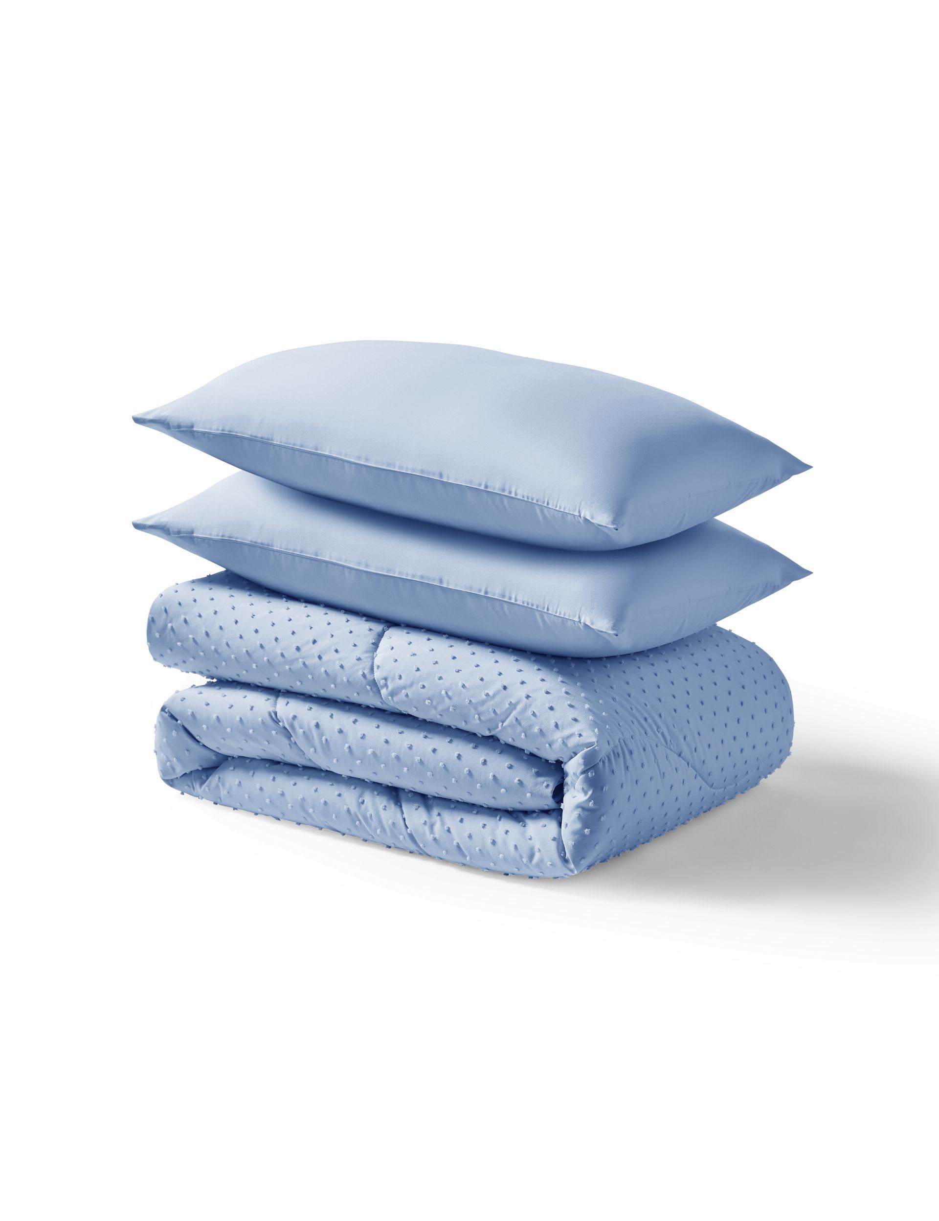 Night Lark Tufted Dots 4.5 Tog coverless duvet set (British brand)