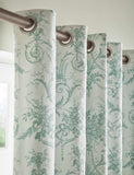 Laura Ashley Tuileries blackout eyelet curtains, imported from the UK