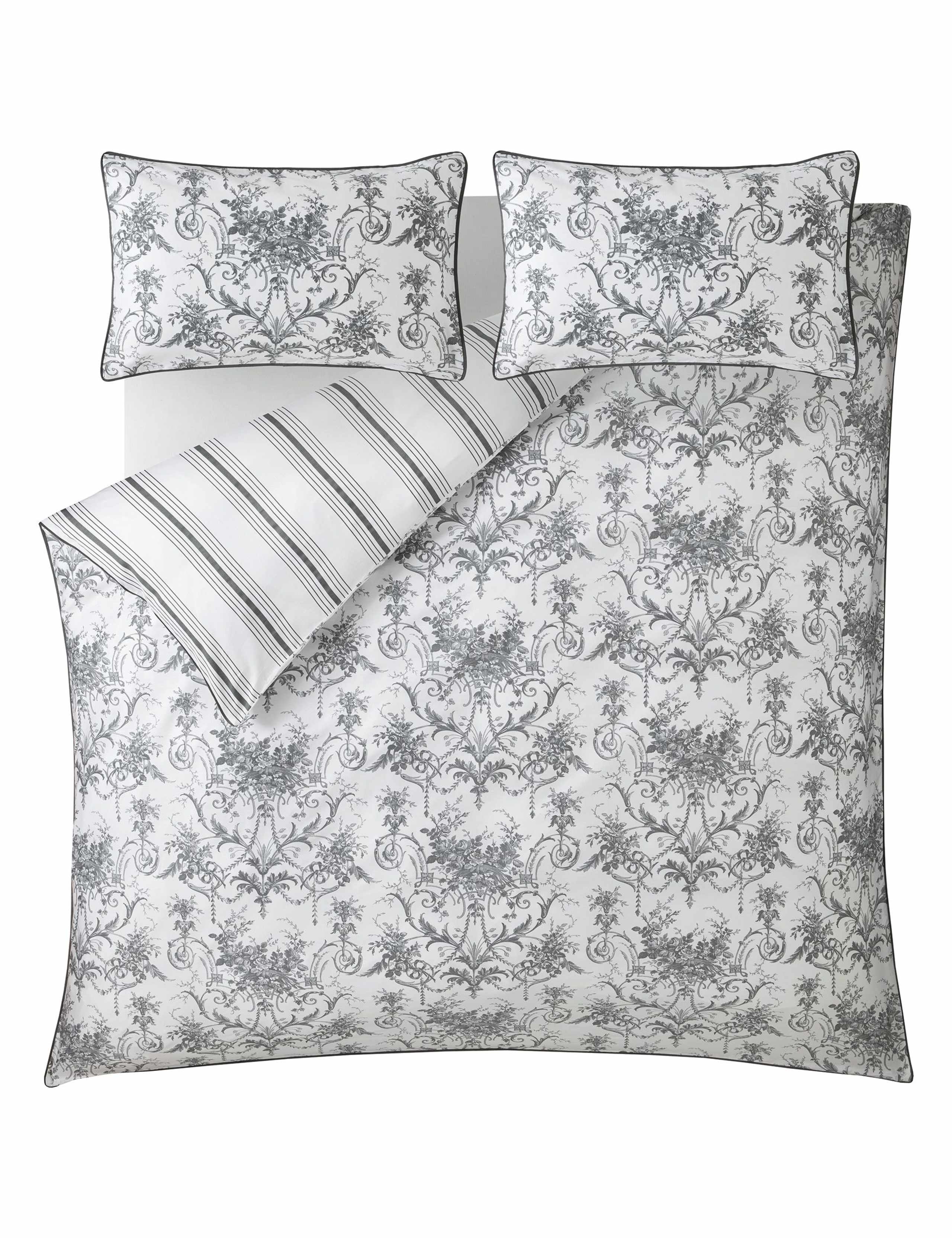Laura Ashley Tuileries pure cotton sateen bedding set (British brand)
