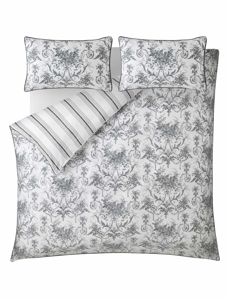 Laura Ashley Tuileries pure cotton sateen bedding set (British brand)