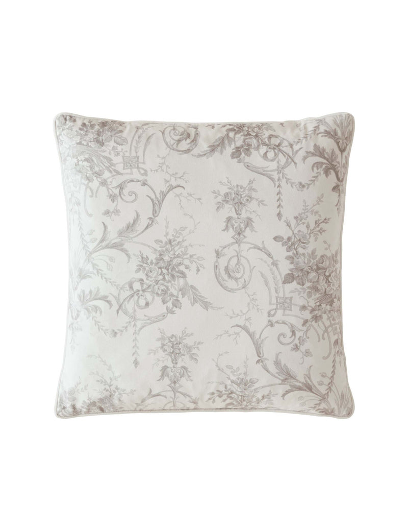 Laura Ashley Tuileries velvet piped cushion 50x50cm - British product