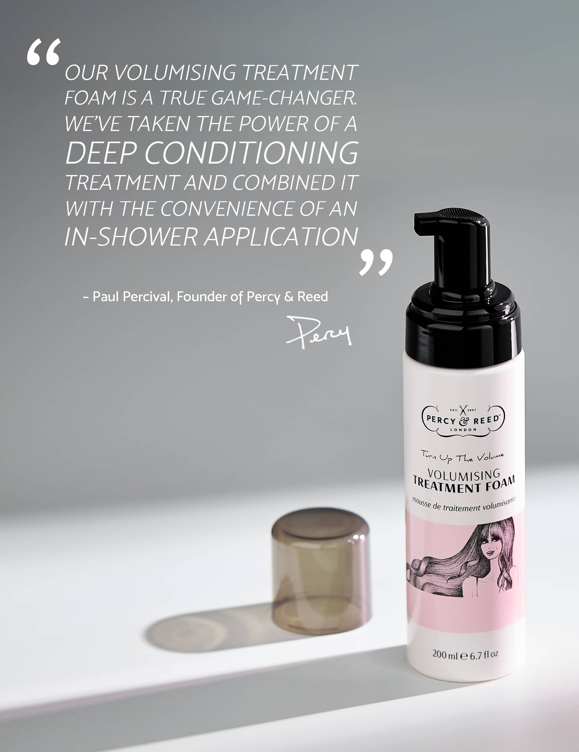 Percy & Reed Volumising Treatment Foam 200ml (British brand)