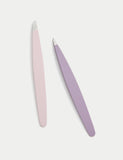 Bloom Tweezer Duo stainless steel brow tools - British product