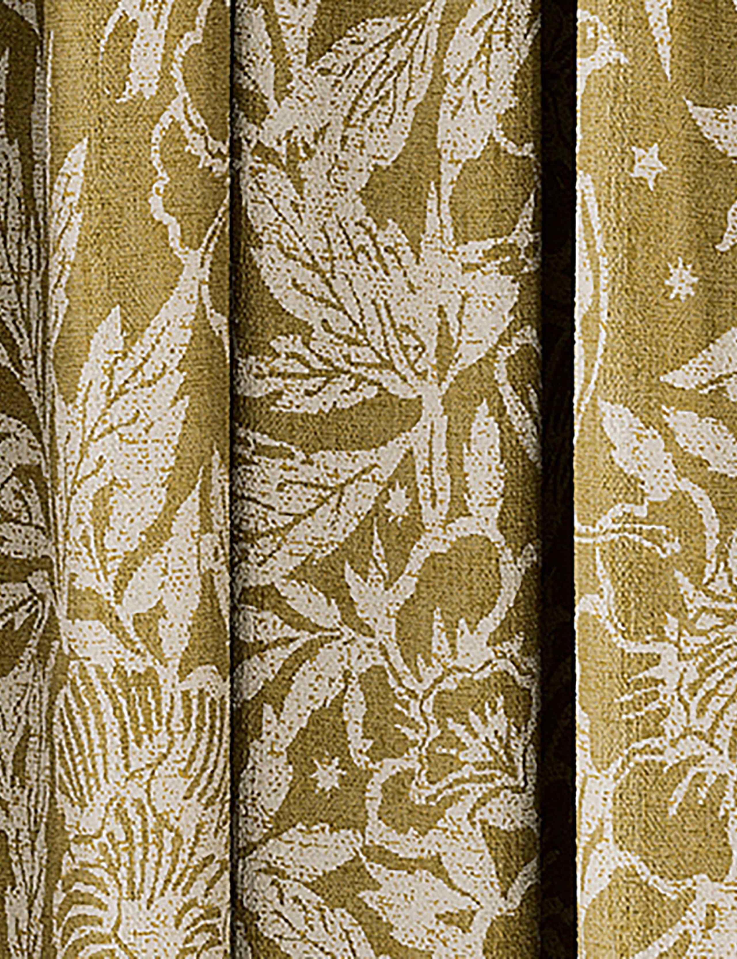 Joules twilight ditsy pure cotton pencil pleat curtains (British brand)
