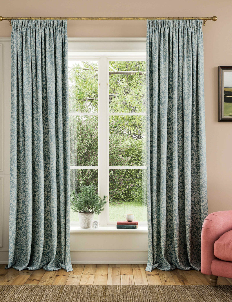 Joules Twilight Ditsy pure cotton pencil pleat curtains (British brand)