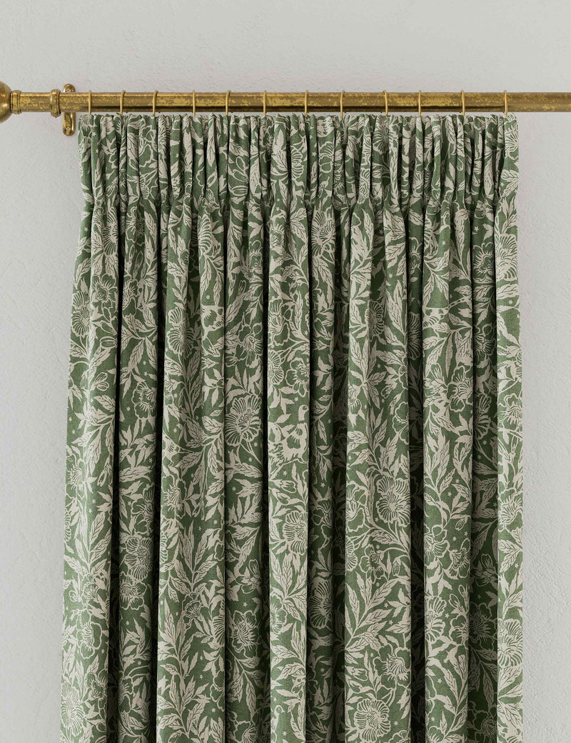 Joules ditsy pure cotton pencil pleat curtains (British brand)