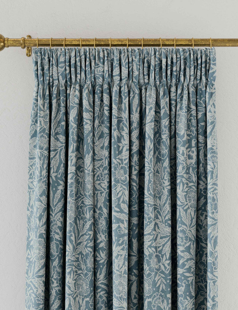 Joules Twilight Ditsy pure cotton pencil pleat curtains (British brand)