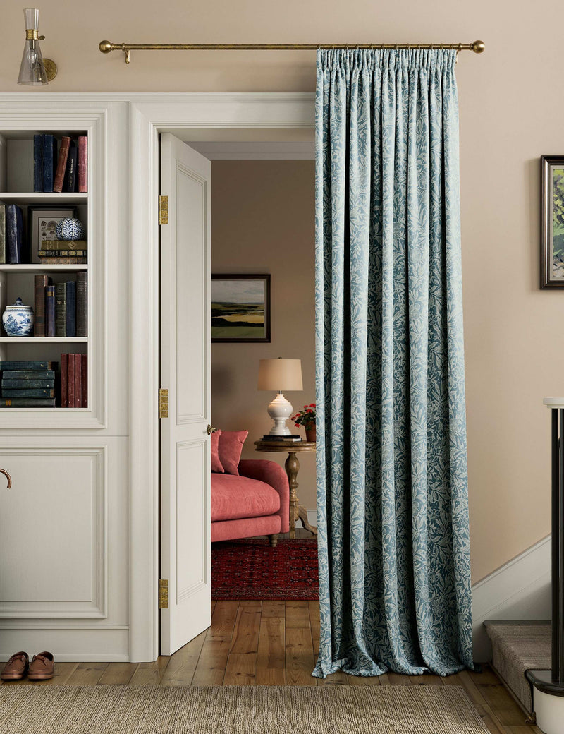 Joules Twilight Ditsy pure cotton pencil pleat curtains (British brand)