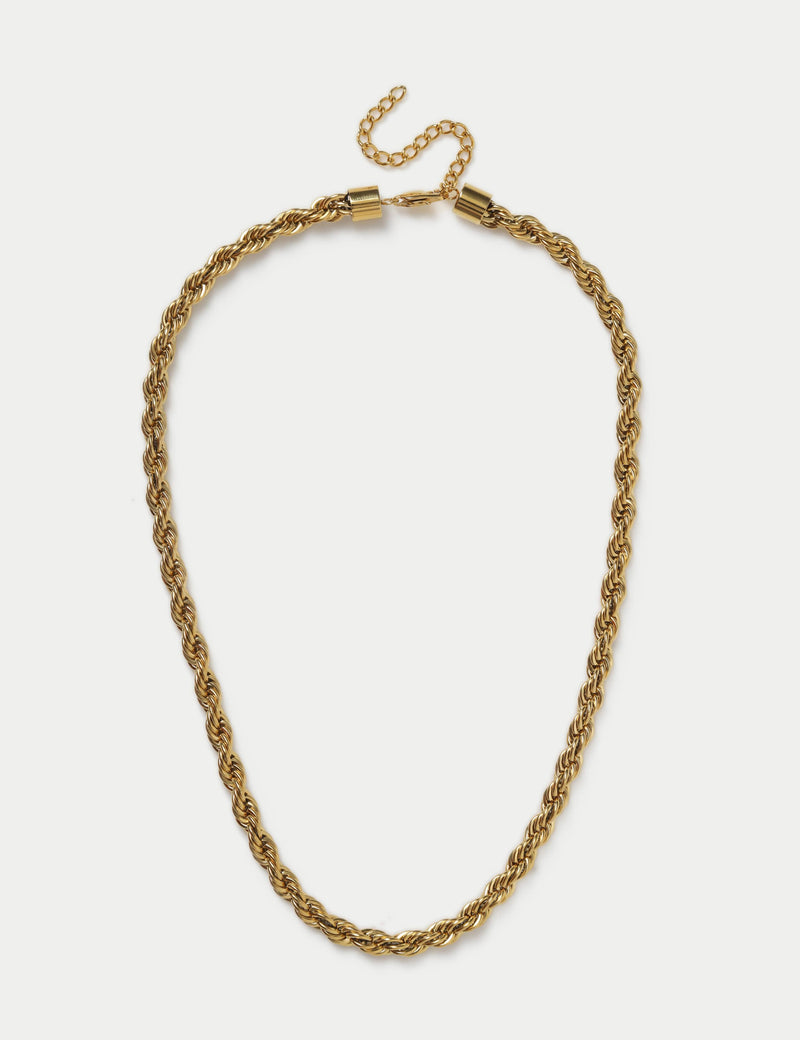 Autograph twist rope necklace stainless steel (British brand)
