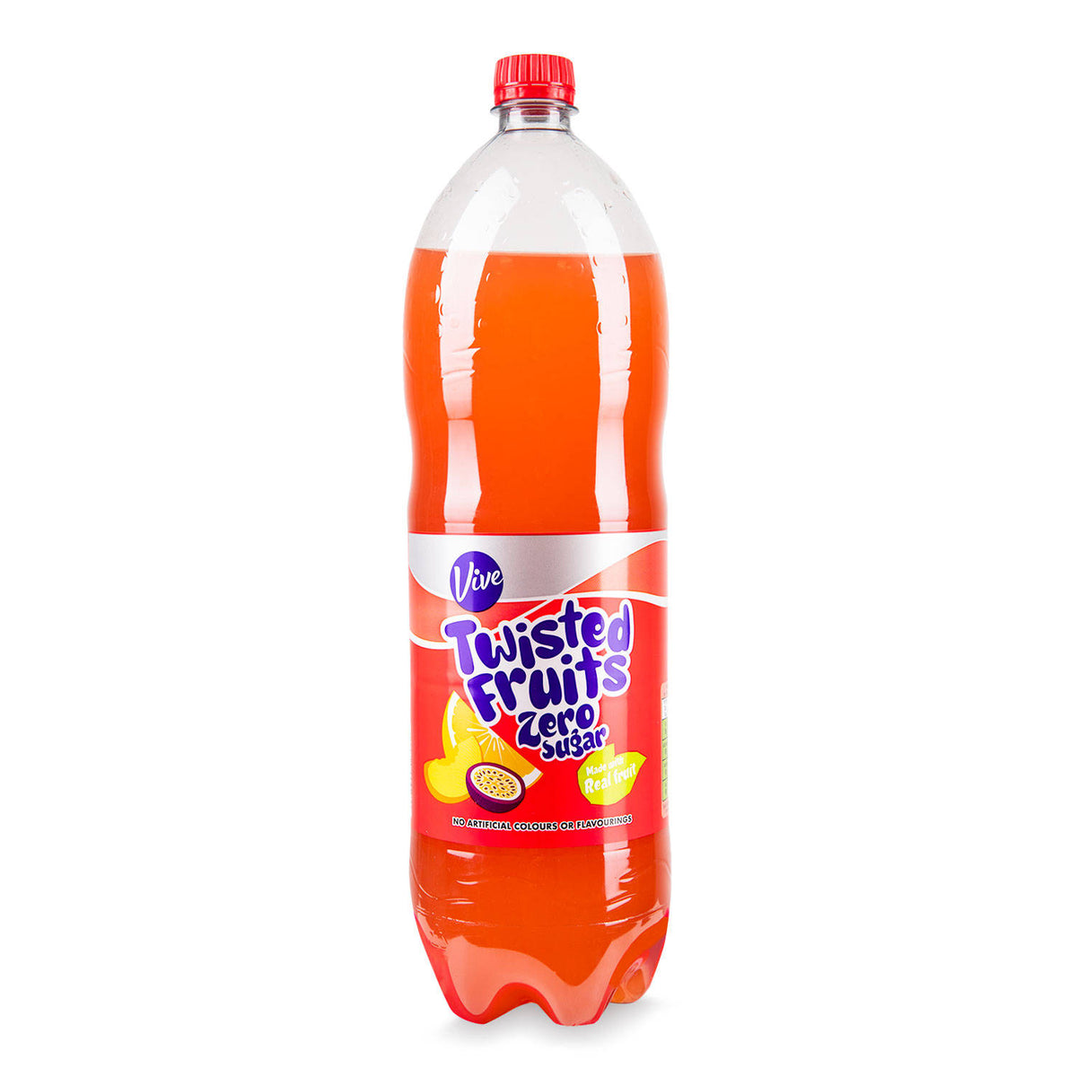 Twisted Fruits sparkling drink orange and peach - British product