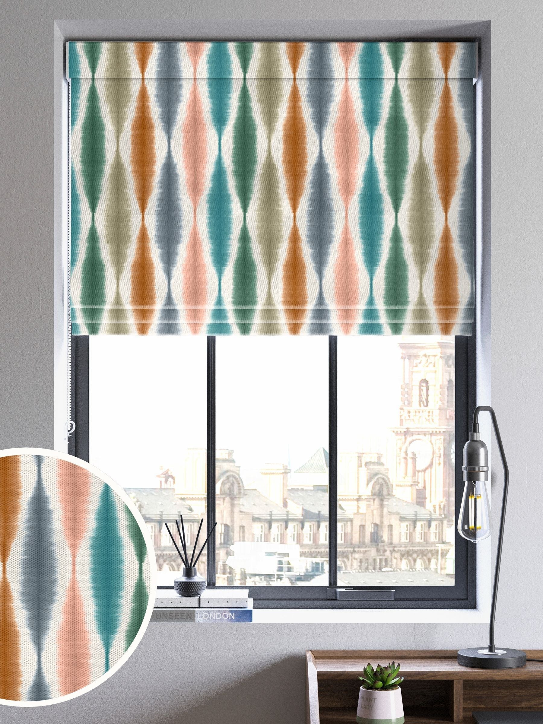 Scion Natural Usuko 100% cotton roman blind - British product