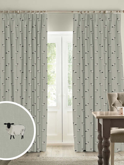 Next Sophie Allport Grey Sheep Made To Measure Curtains- Buy online at McGrocer