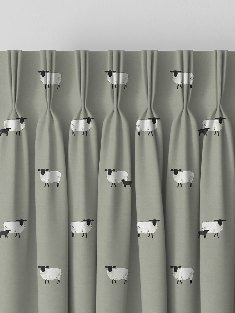 Sophie Allport sheep design made to measure curtains, UK version