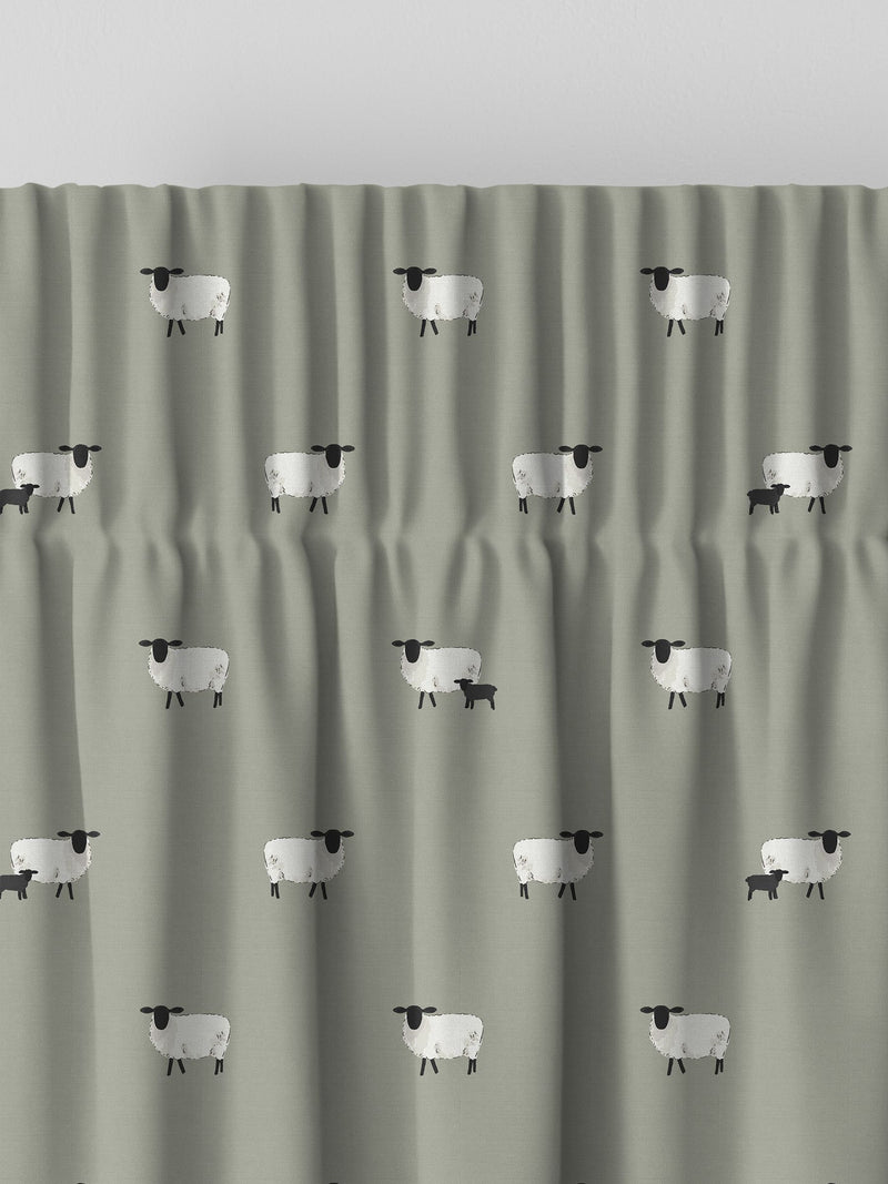 Sophie Allport sheep design made to measure curtains, UK version
