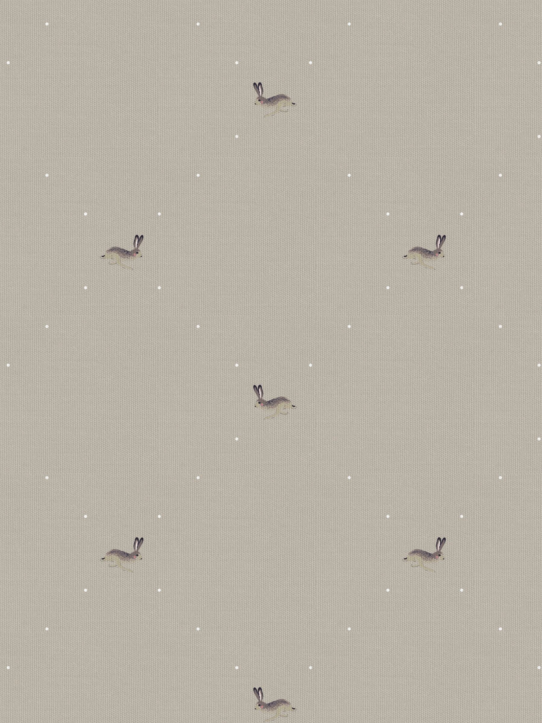 Sophie Allport Natural Hare made-to-measure curtains, imported from the UK