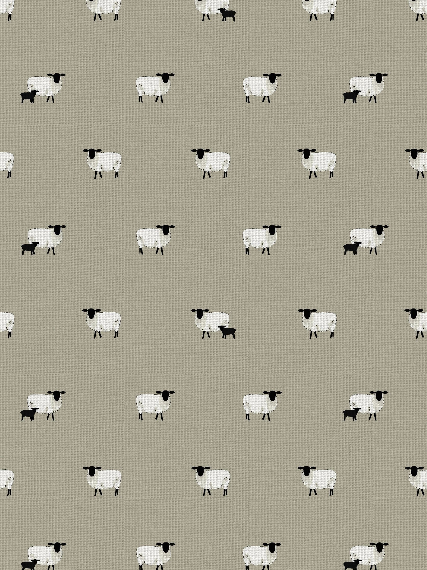 Sophie Allport made to measure natural sheep curtains, imported from the UK