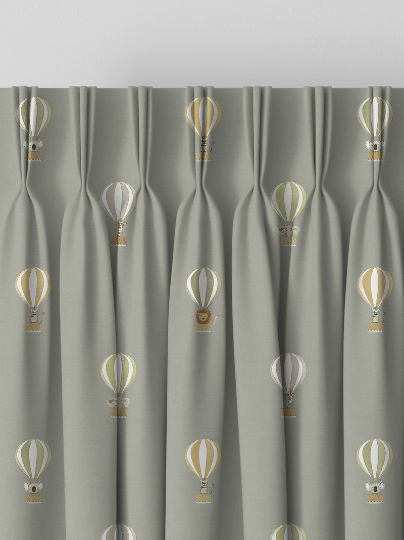 Sophie Allport grey bears balloons made to measure curtains - British product