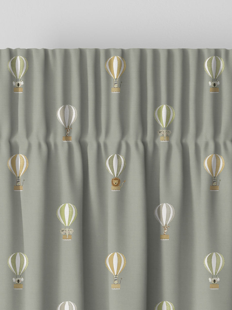 Sophie Allport grey bears balloons made to measure curtains - British product