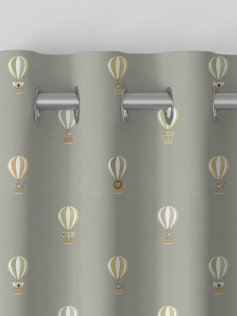 Sophie Allport grey bears balloons made to measure curtains - British product