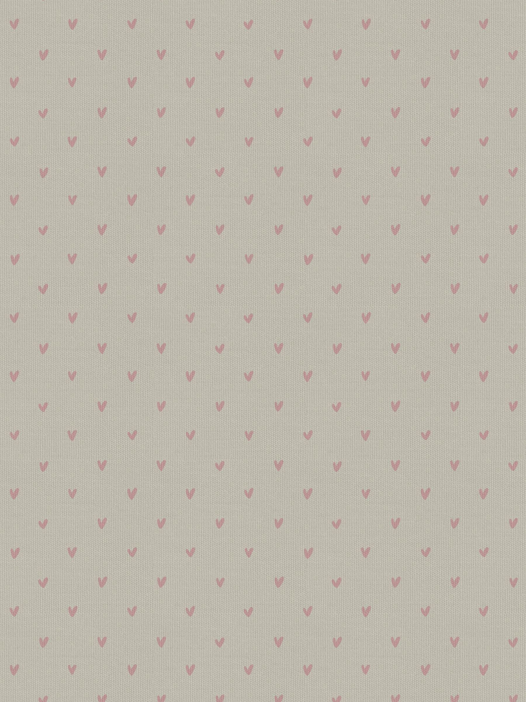 Sophie Allport Hearts curtains in pale pink on grey, imported from the UK