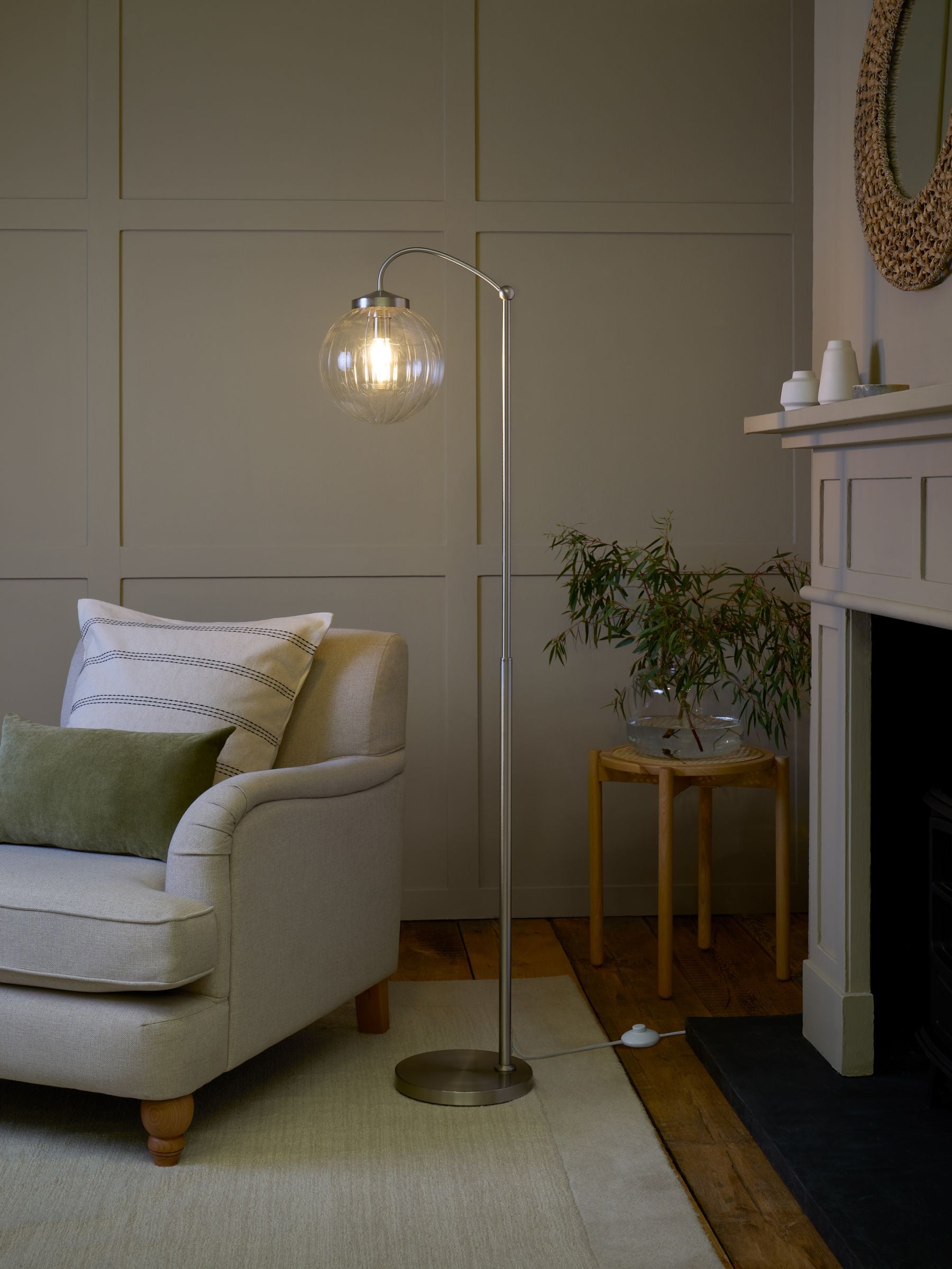 Brass Bourton Floor Lamp