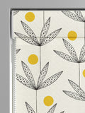 MissPrint Cream Cotton Palm Tree Roman Blind, imported from the UK
