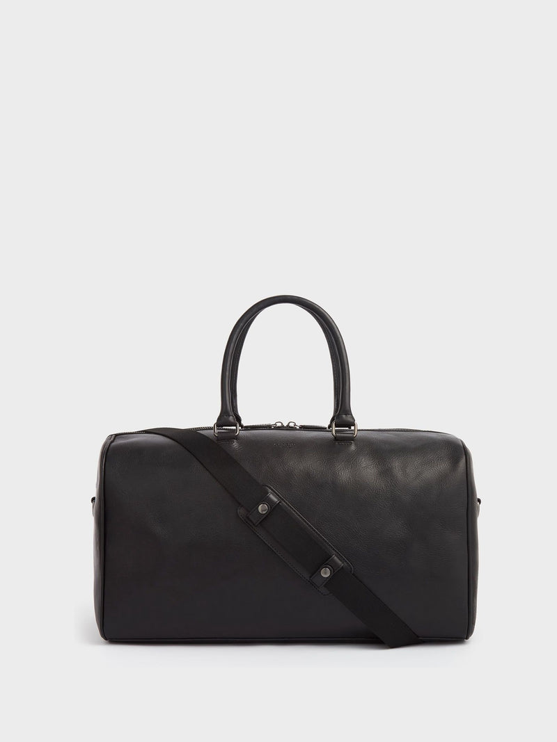 Osprey London Black Carter leather holdall - British product